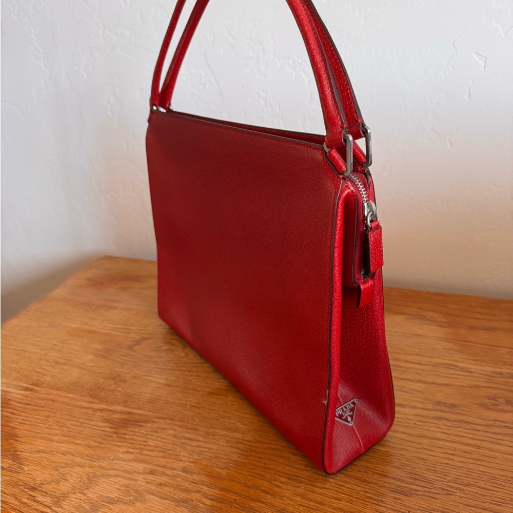 Prada Red Leather Handbag